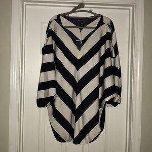 Peekabo shoulder blouse Lane Bryant